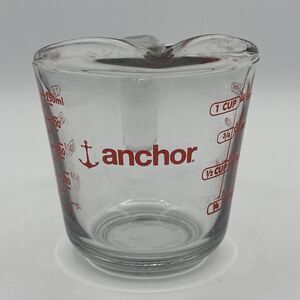 Anchor Hocking 1 Cup (8 Ounce Capacity) Glass Measuring Cup